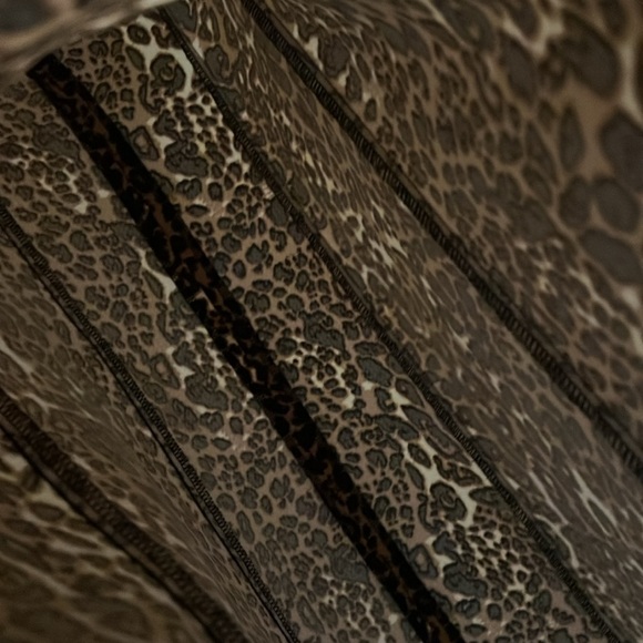 AGB Leopard Print Dress - Brown and Black - Picture 5 of 11